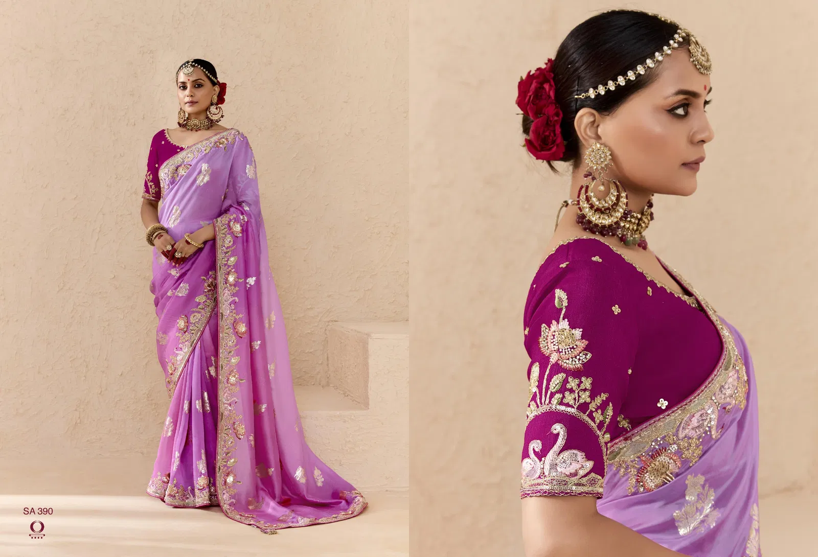 Shehnai By Kimora Fancy Fabric Occasion Wear Saree Suppliers In India