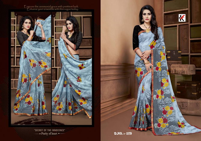 Rajvi 21 Casual Regular Wear Rennial Printed Designer Saree Collection
