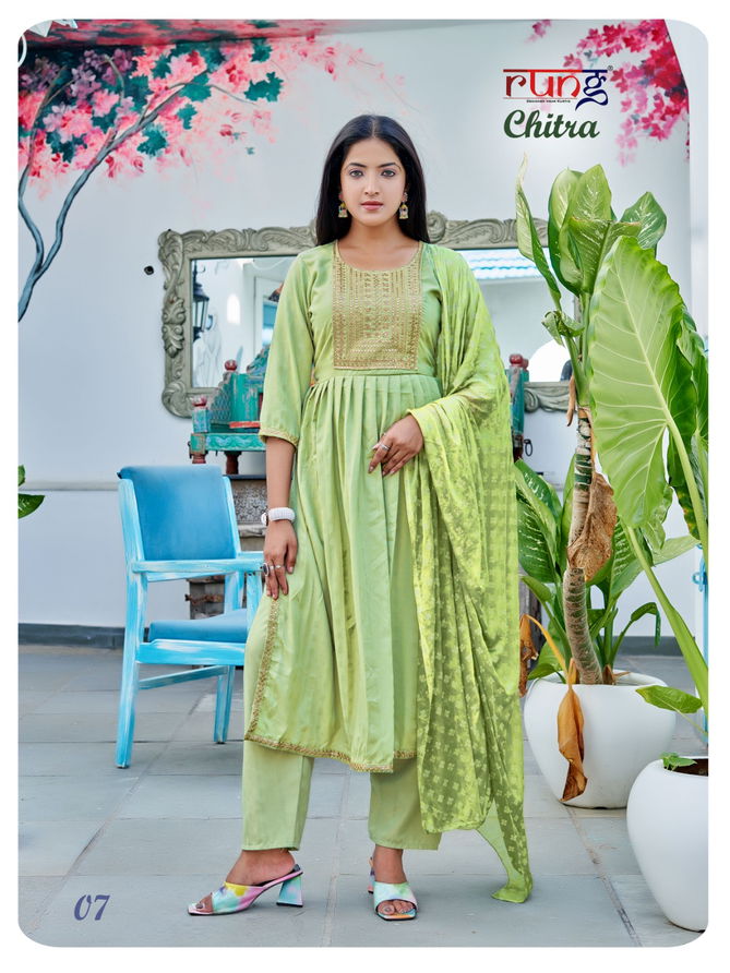 Chitra By Rung Rayon Readymade Suits Catalog