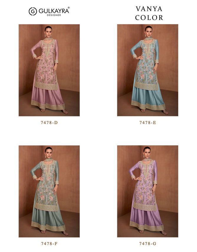 Vanya Colour By Gulkayra Real Chinon Designer Readymade Suits Orders In India