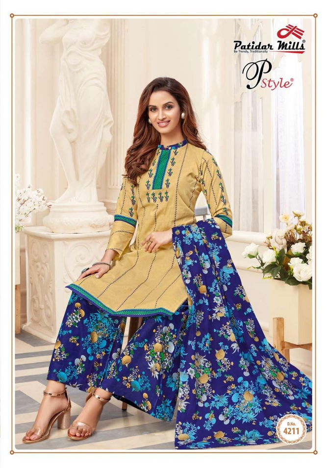 Patidar P Style 42 Latest fancy Designer Regular Wear Printed Cotton Collection