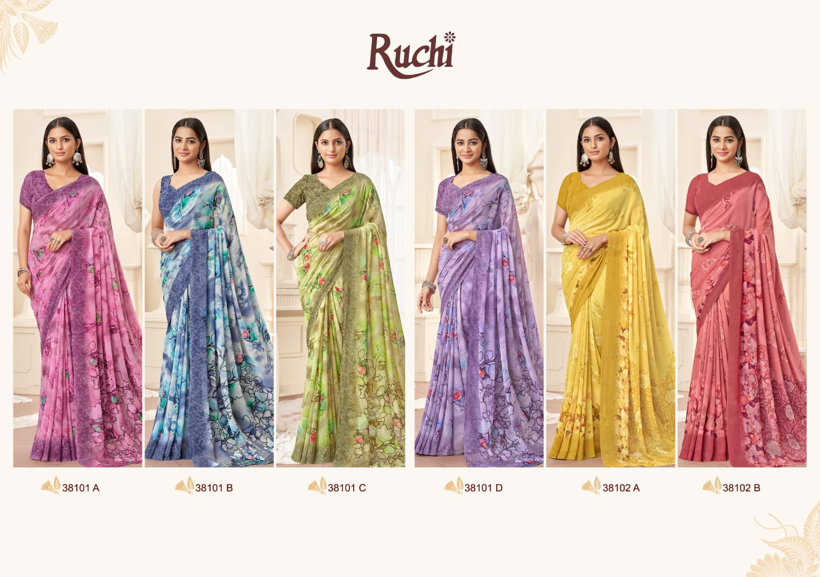 Ragaa Georgette Vol 16 By Ruchi Daily Wear Sarees Exporters In India