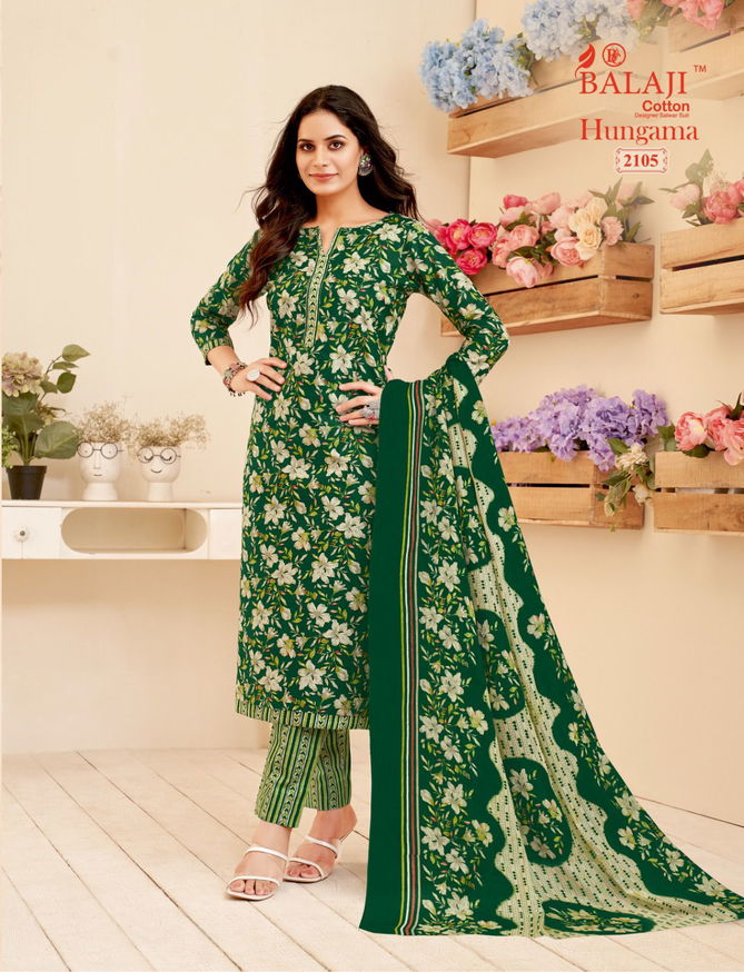 Hungama Vol 21 By Balaji Pure Cotton Printed Dress Material Online Wholesale