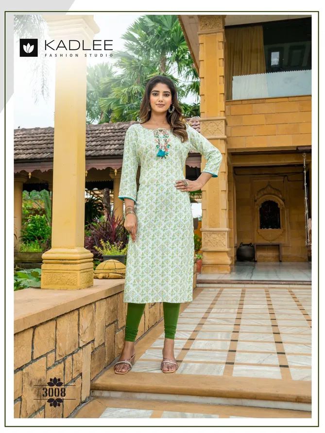 Angel Vol 2 By Kadlee Rayon Printed Designer Kurti Exporters In India