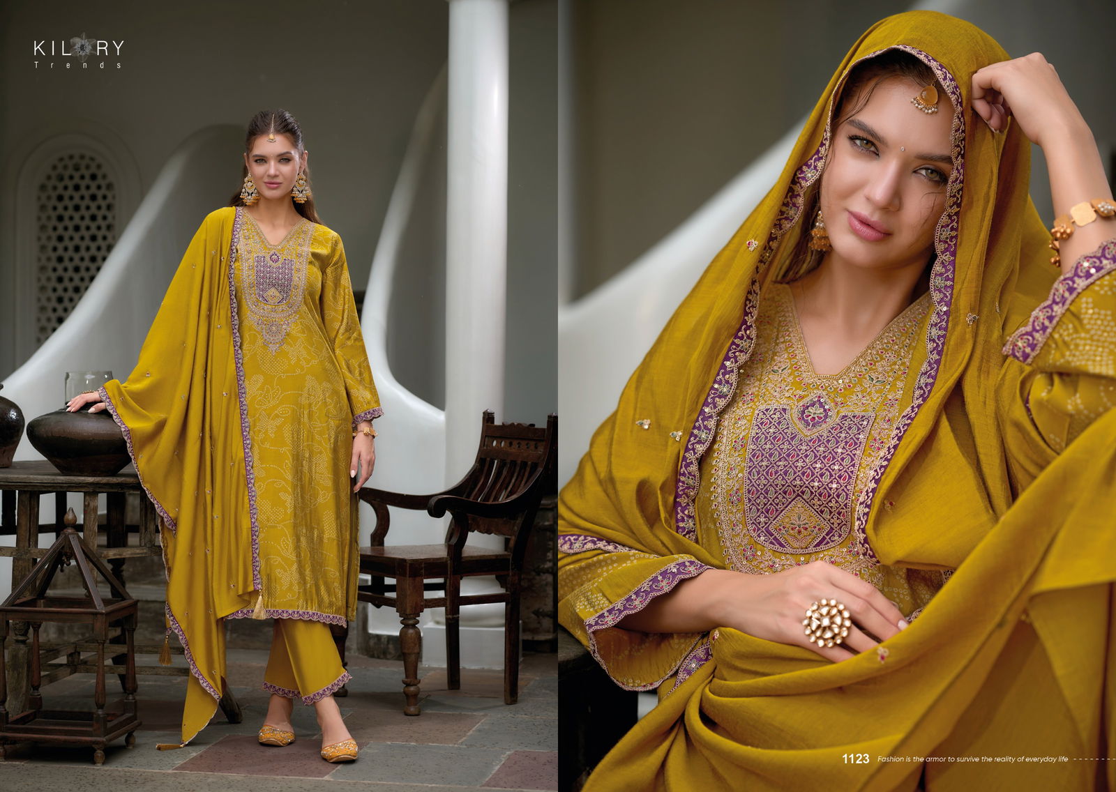 The Story Of Bandhej By Kilory Viscose Modal Silk Salwar Kameez Exporters In India