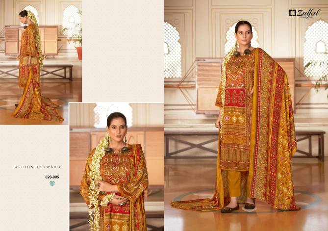 Zulfat Wahida Wool Pashmina Dress Material Collection
