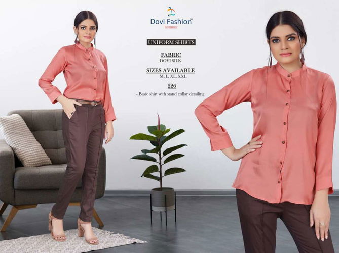 Uniform Shirts Latest Fancy Designer Casual Wear Satin Silk Shirt Collection