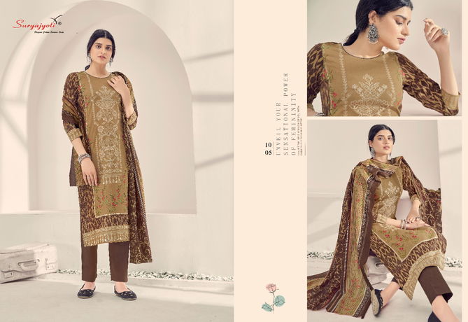 Suryajyoti Seerat 1 Latest Fancy Designer Casual Regular Wear Cotton Printed Dress Material Collection
