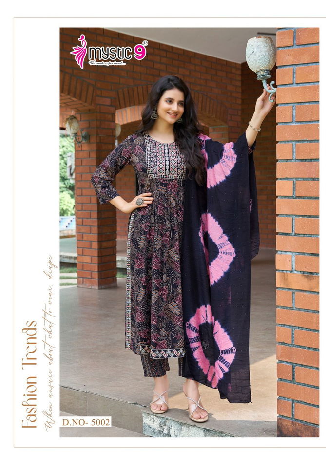 Simran Vol 5 By Mystic 9 Printed Kurti With Bottom Dupatta Orders In India