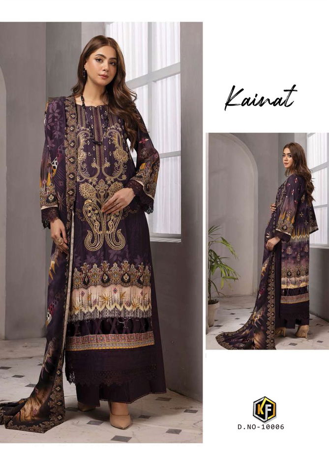 Kainat Vol 10 By Keval Fab Ladies Karachi Cotton Dress Material Wholesale Market in Surat