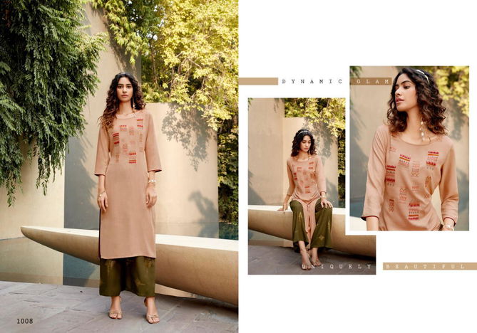 SWEETY FASHION LEE-LOYA Fancy Designer Party Wear Rayon Kurti With Palazzo Collection