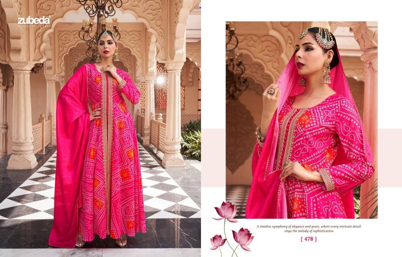 Zubeda Rang Mahal Chinon Silk Digital Printed Salwar Kameez Exporters In India