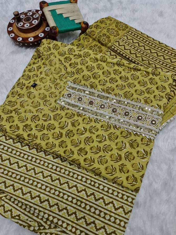 Non Catalog Jaipuri Bagru Pure Cotton Flower Print Kurti Bottom With Dupatta Catalog