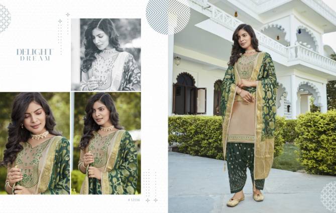 Kalaroop Suvarna By Patiala 5 Jam silk Embroidered work Festive Wear Designer Ready Made Collection
