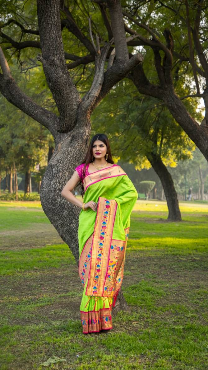 Rajyog Pathani Latest Collection fancy Festive Wear Heavy Soft Silk Saree 
