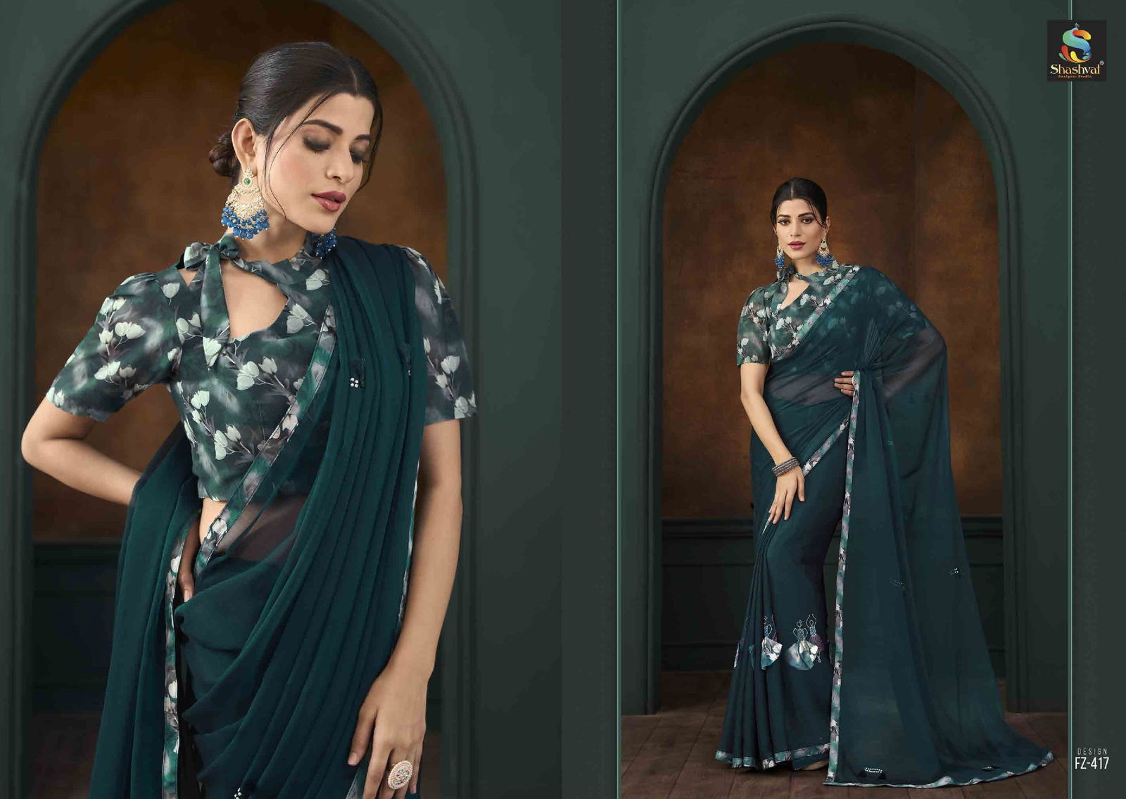 Feeza Vol 4 By Shashvat Fancy Designer Saree Wholesale Shop In Surat