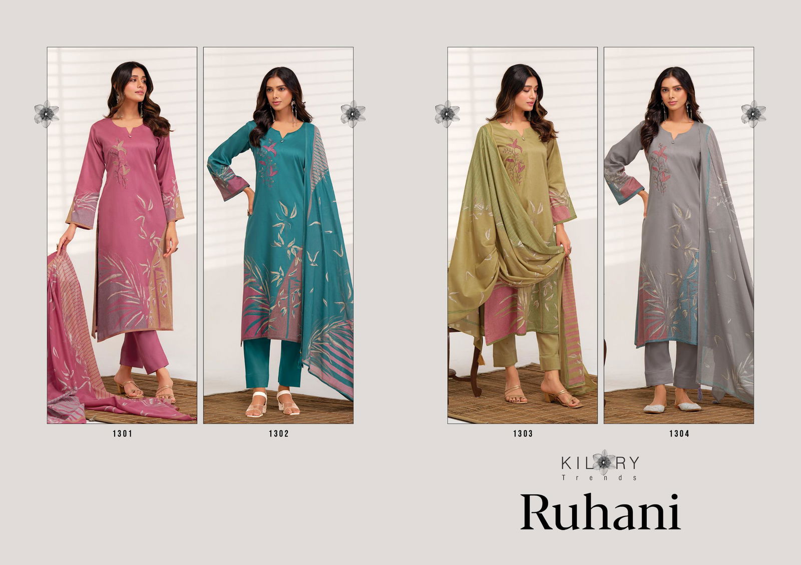 Ruhani By Kilory Jam Cotton Printed Salwar Kameez Suppliers In India