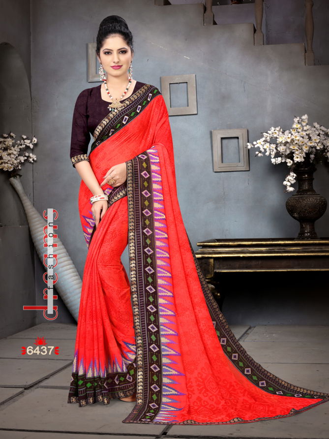 Haytee Advance Booking 12 Latest Daily Wear Heavy Dani Printed Saree Collection