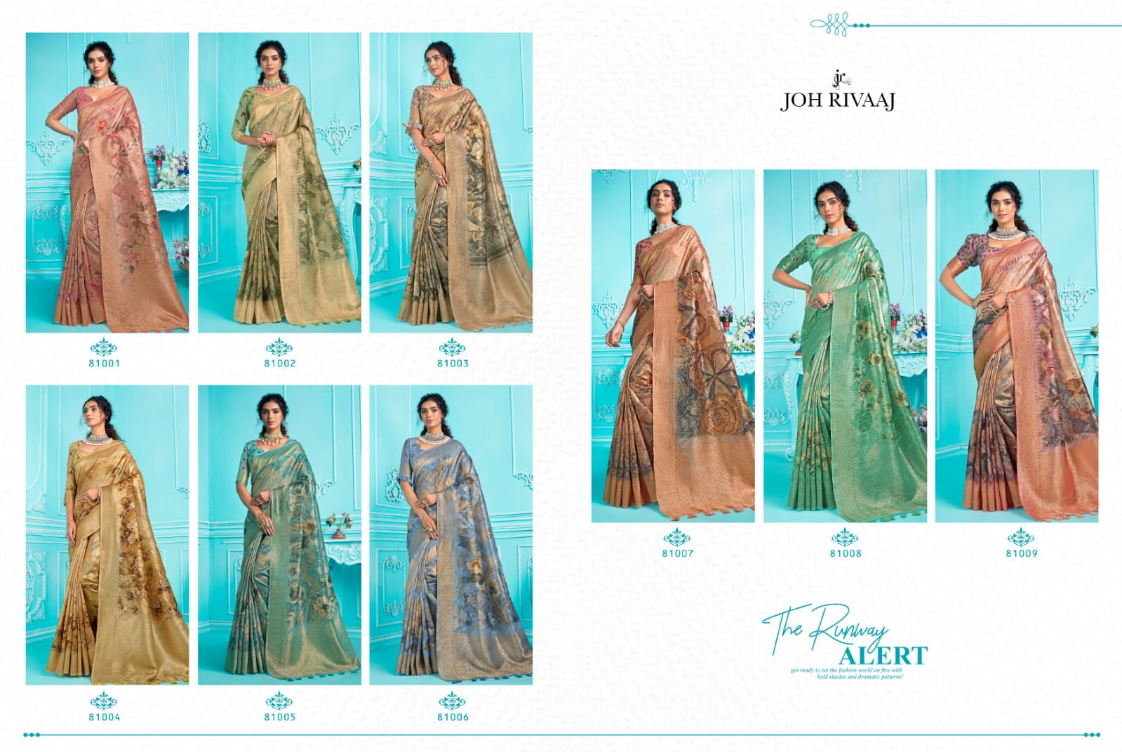 Jarosa By Joh Rivaaj Organza Designer Sarees Catalog