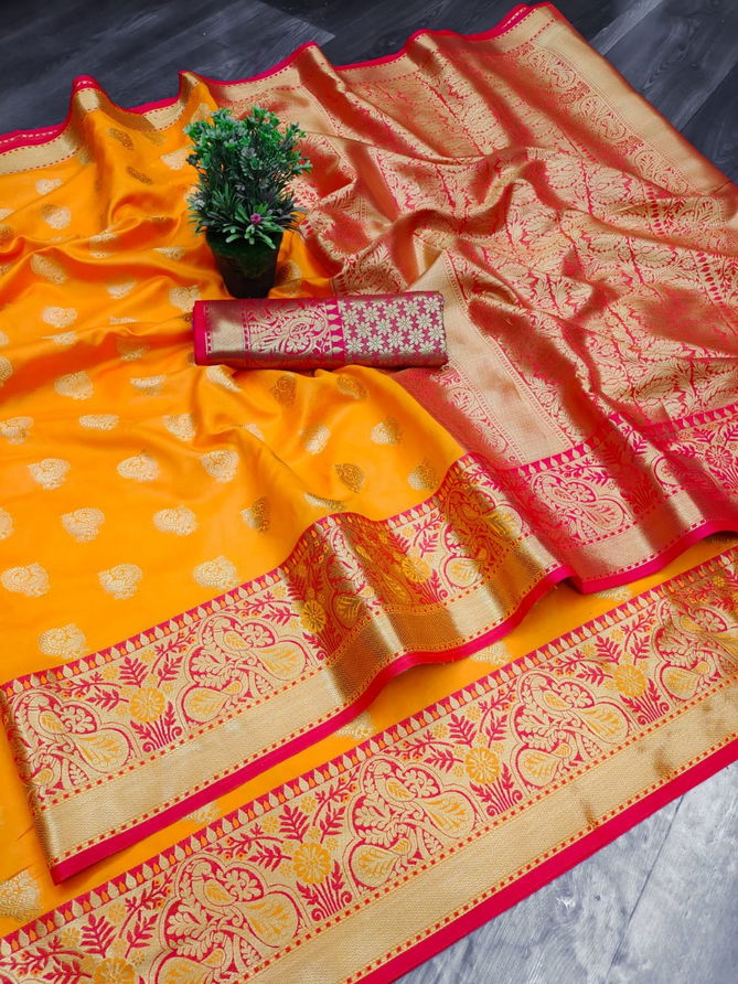 Meera 66 Fancy Ethnic Wear Banarasi Silk Designer Saree Collection