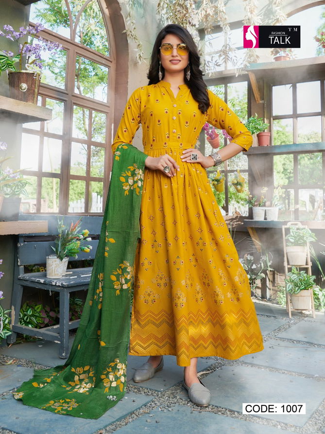 Ft Cocktail 1 Designer Latest Fancy Festive Wear Rayon Kurti With Dupatta Collection
