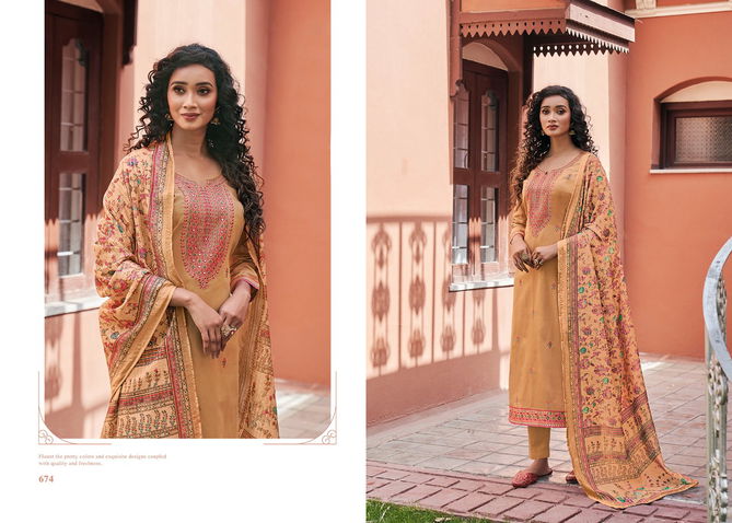 Triple Aaa Kamlee Latest Fancy Designer Casual Wear Jam Silk Festive Wear Dress Material Collection
