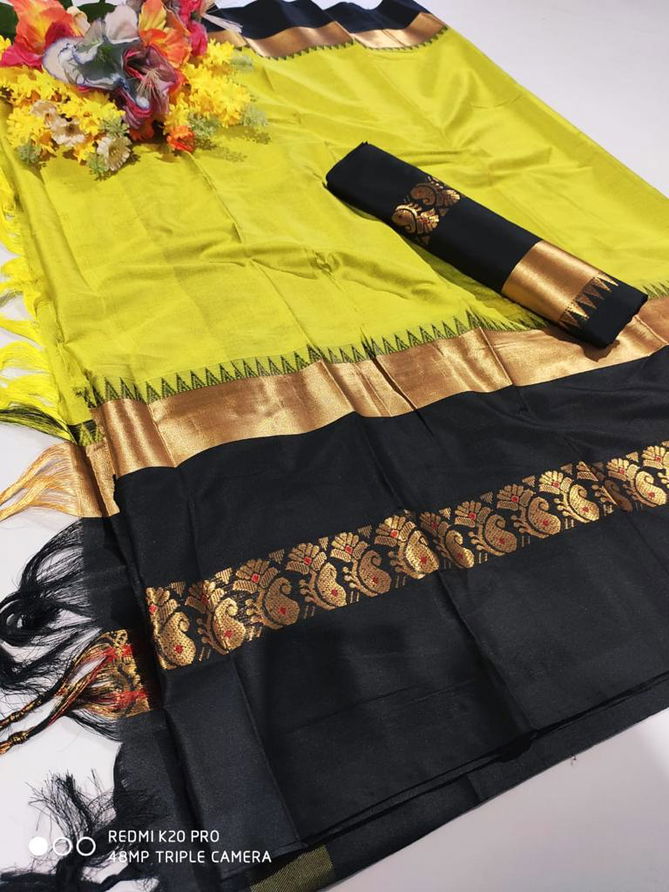 Mango Meena By Hb Cotton Silk Designer Sarees Wholesale Market In Surat