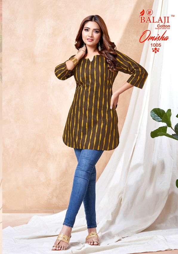 Balaji Omisha Vol 1 Cotton Printed Short Kurtis Catalog
