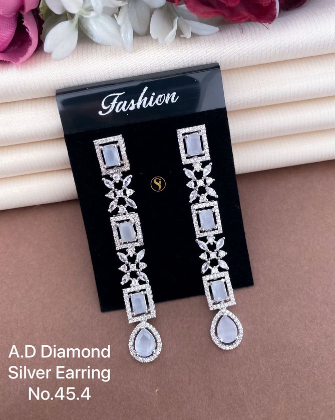 Diamond Silver Wholesale Earrings Suppliers in Mumbai