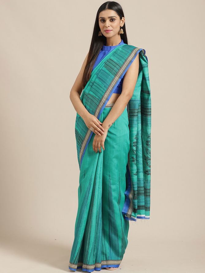 Latest Bhagalpuri Silk Designer Saree Collection