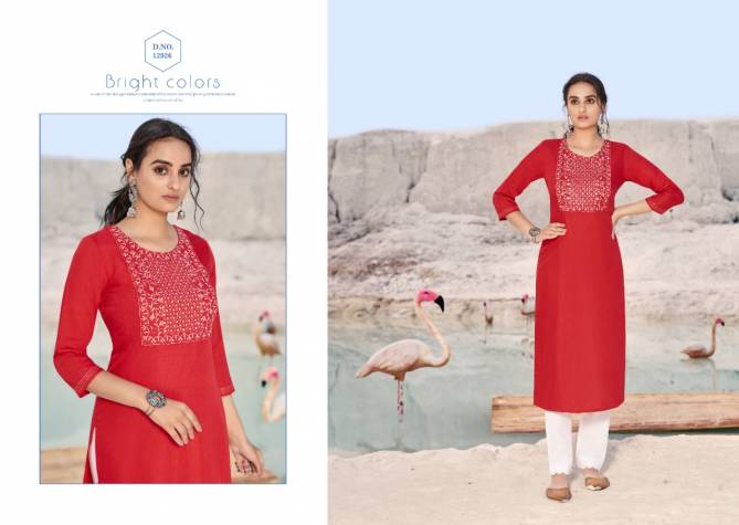 Kalaroop Shahi Designer Ethnic Wear Rayon Latest Kurti Collection