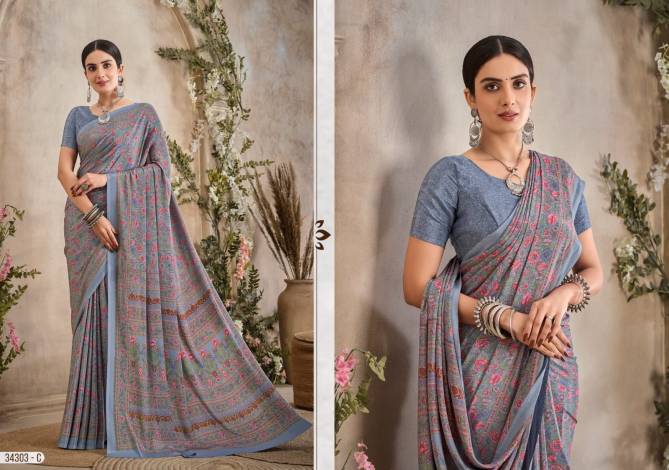 Vivanta Silk 36 By Ruchi Silk Crepe Printed Wholesale Sarees In India