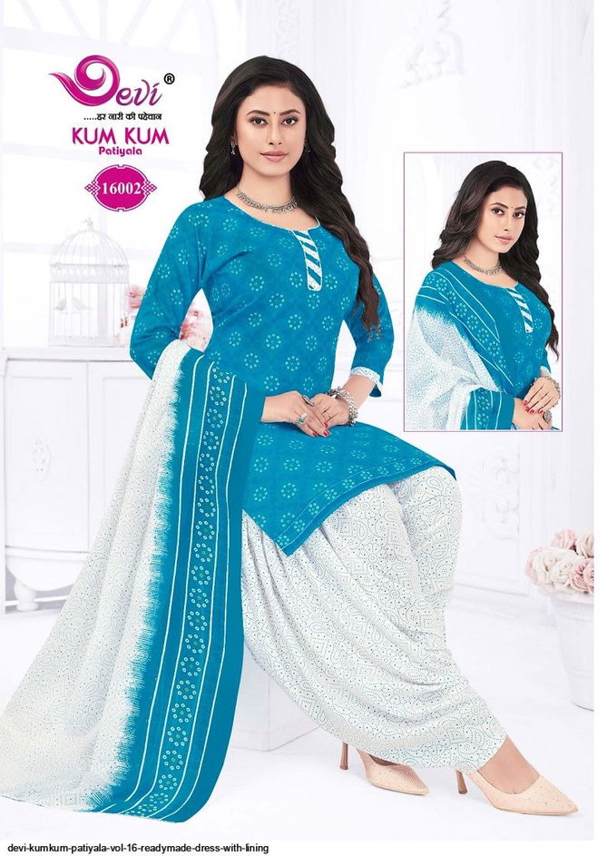 Devi Kumkum Patiyala Vol 16 Indo Cotton Printed Readymade Dress Exporters In india