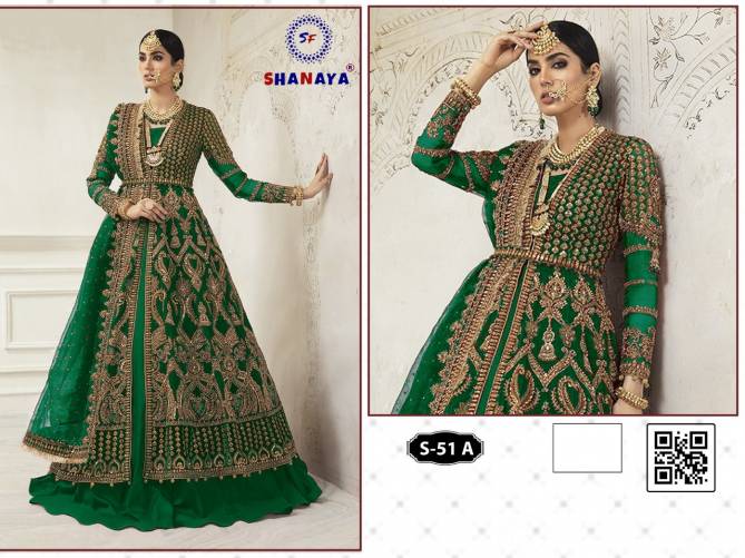 Shanaya Rose Bridel S 51 Latest Fancy Designer Festive Wear Heavy Net Pakistani Salwar Suit Collection
