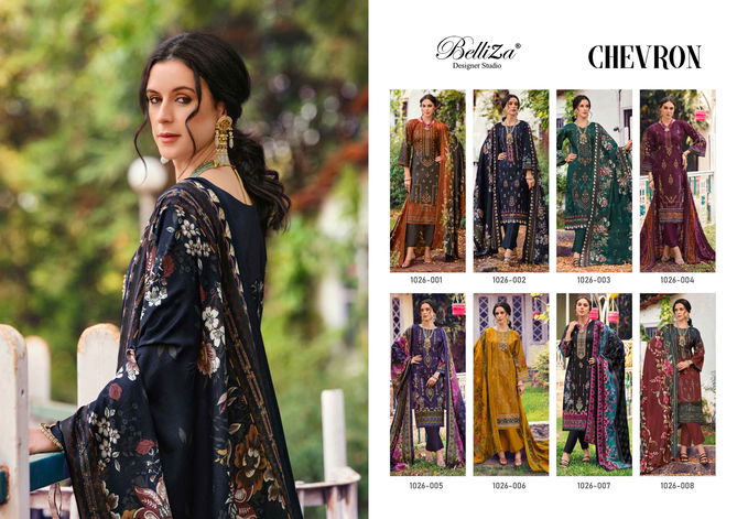 Chevron By Belliza Cotton Printed Dress Material Exporters In India