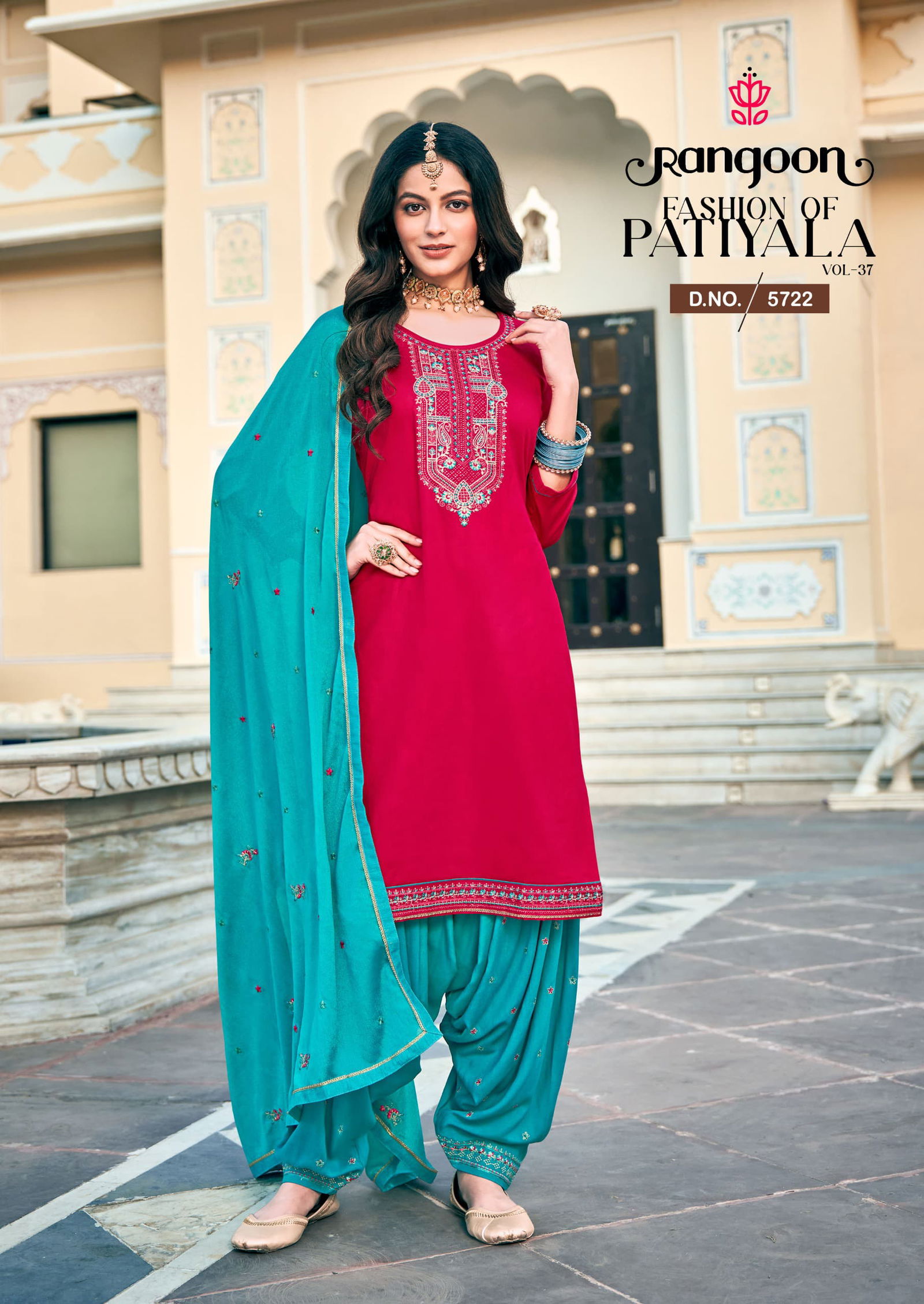 Fashion Of Patiyala Vol 37 By Rangoon Kurti With Bottom Dupatta Wholesale In India