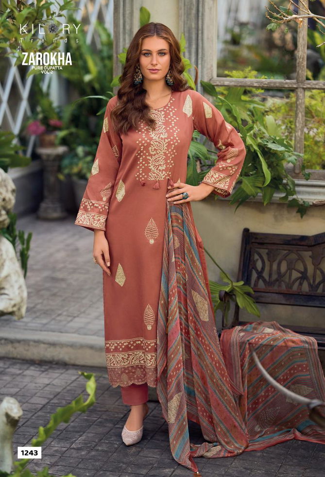 Zarokha Vol 2 By Kilory Jam Cotton Printed Salwar Kameez Expoters In India