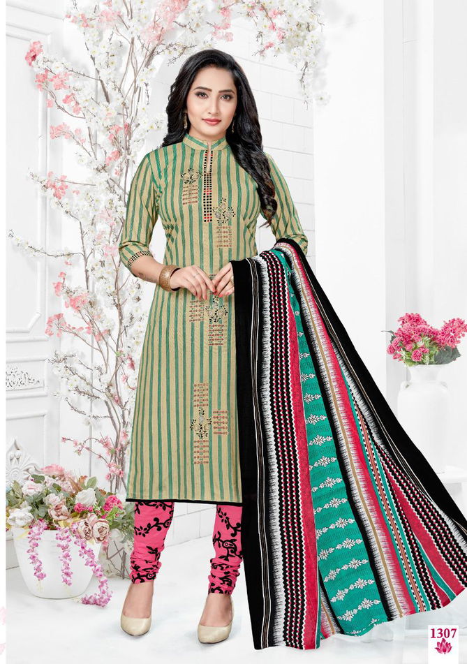 Cotton Pluse Heena 13 Regular Casual Wear Printed Cotton Dress Material Collection
