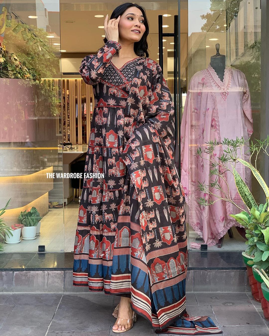 Keshav Pure Muslin Printed Kurti With Bottom Dupatta Exporters In India