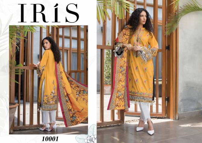 Iris 10 Latest Fancy Designer Casual Wear Cotton Readymade Karachi Dress Materials Collection
