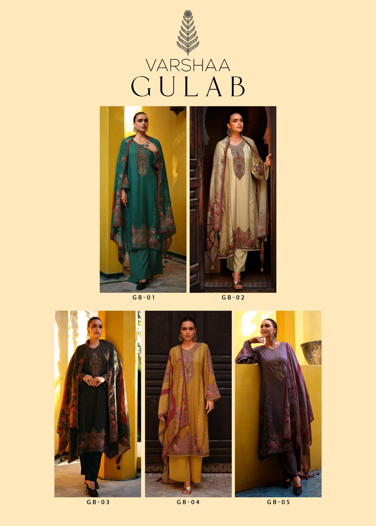 Gulab By Varsha Viscose Printed Designer Salwar Suits Orders In India