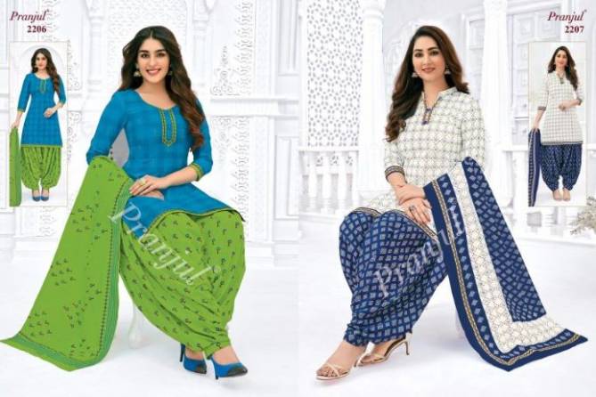 Pranjul Priyanshi 22 Casual Daily Wear Cotton Printed Dress Material Collection