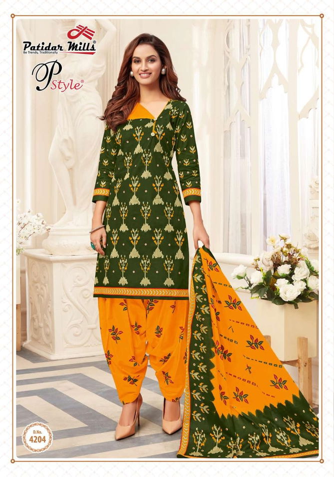 Patidar P Style 42 Latest fancy Designer Regular Wear Printed Cotton Collection