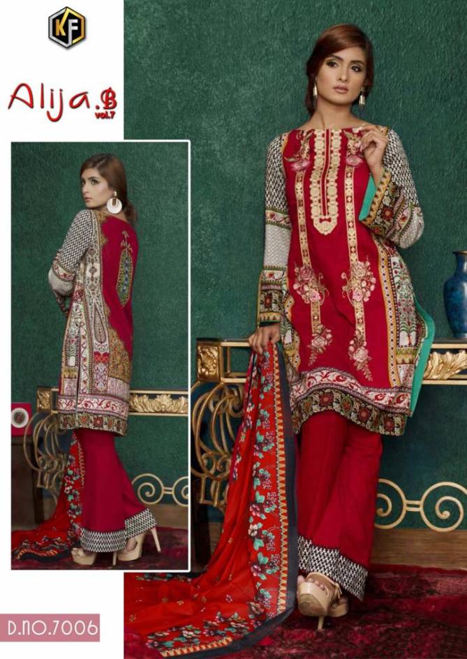Keval Alija B 7 Latest fancy Casual Wear Karachi Cotton Printed  Dress Material Collection