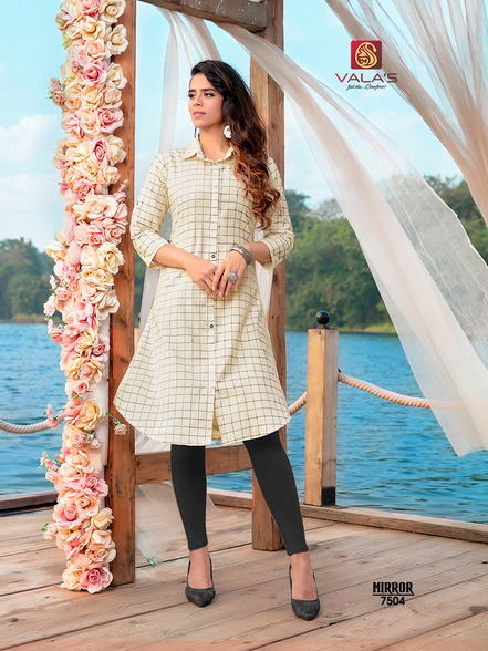 Valas Mirror Latest Designer Pure Soft Cotton Regular Casual Wear Kurtis Collection
