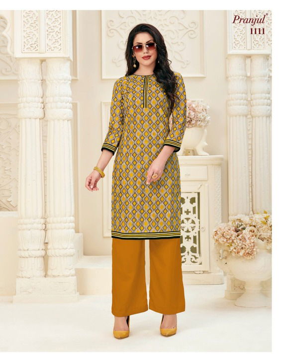 Pranjul Pari Vol 1 Latest Pure Cotton Classy Printed Kurti Collection 