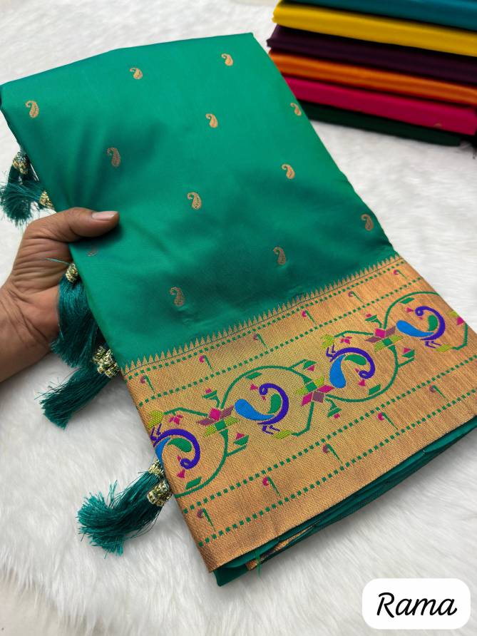 Harmony Paithani by Murti Nx Printed Silk Online Saree Wholesale