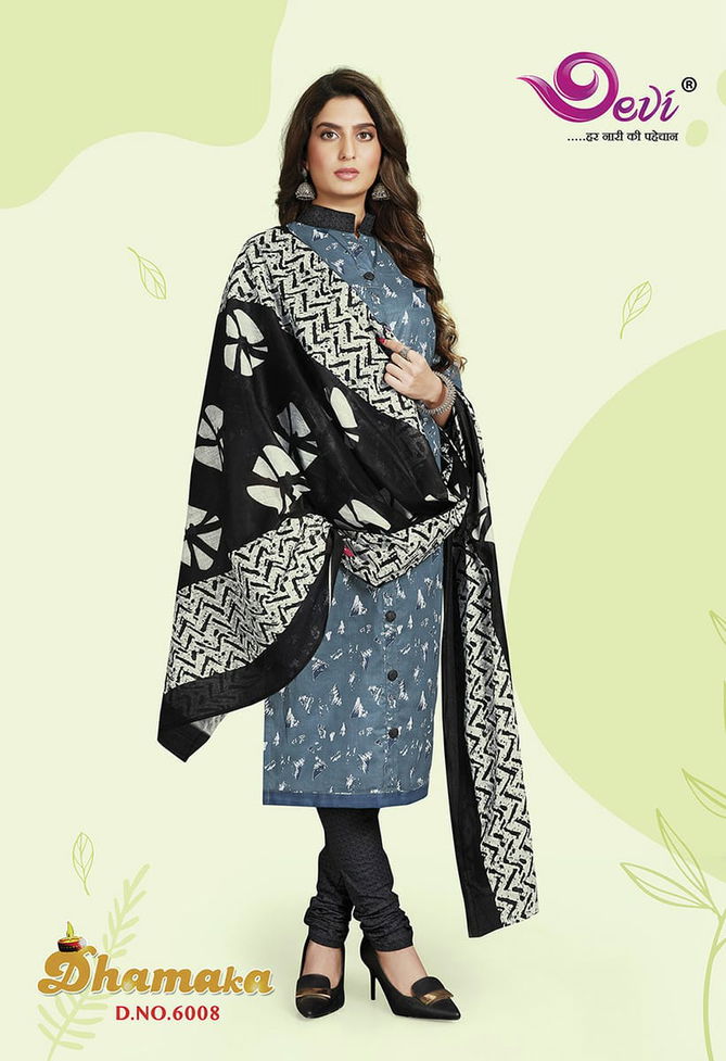 Devi Dhamaka 6 Latest Collection Of Regular Wear Printed Cotton Dress Material