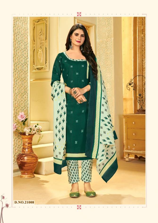 Skt Suits Kalyani 21 Mix Cotton Printed Designer Casual Wear Dress Material Collection
