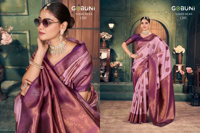 Sakhi Silk By Gobuni Zari Silk Designer Saree Wholesale Price In Surat